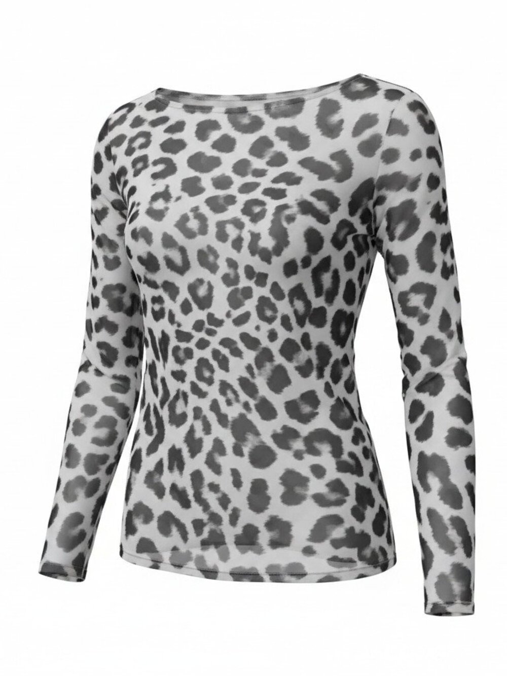 White House Black Market Leopard Print Top Size M